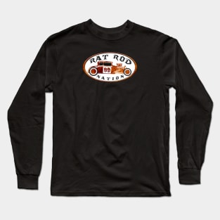 Rusty Rat Rod Nation Design Long Sleeve T-Shirt